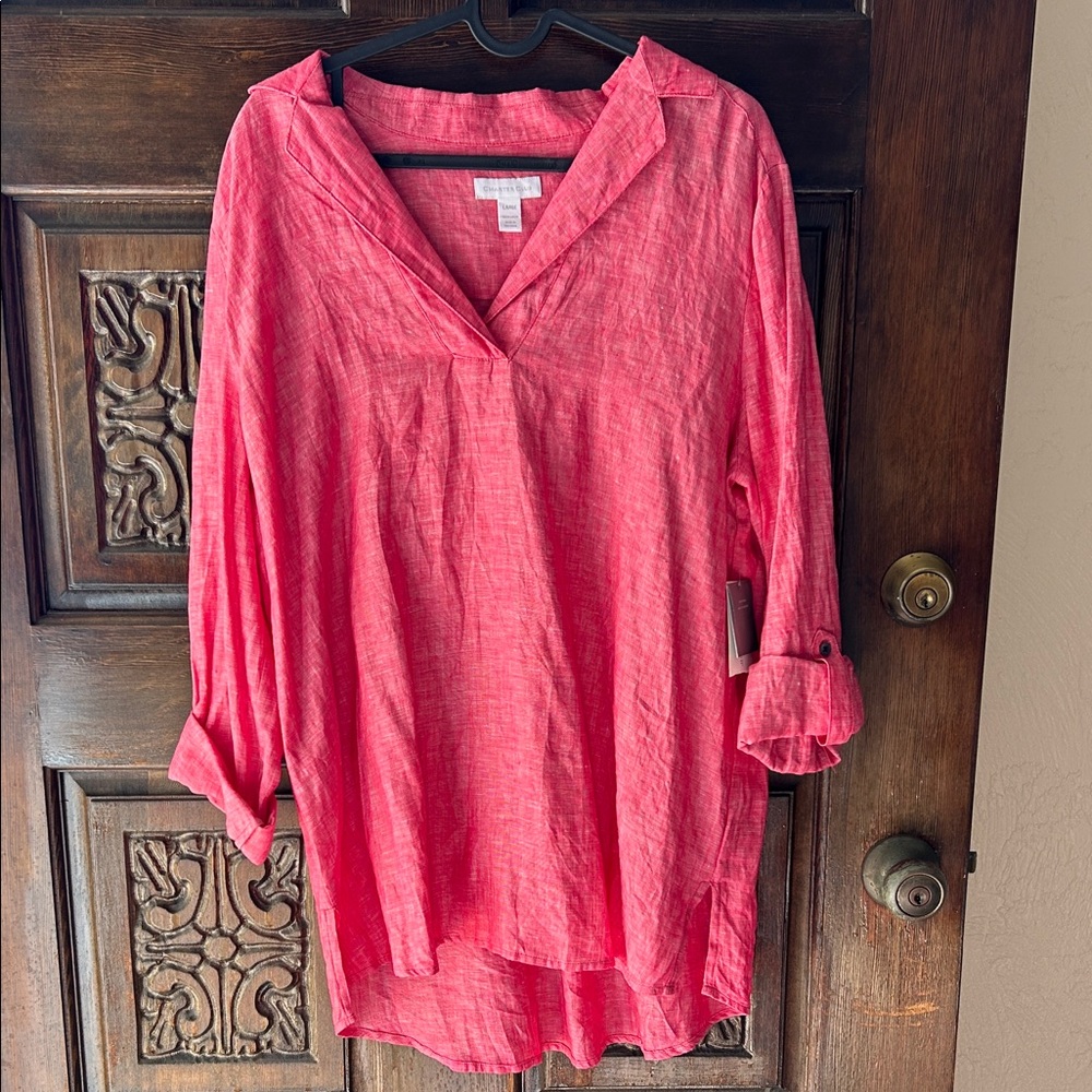 Charter Club Pink Tunic Top